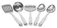 ZUCCOR 5 Piece Stainless Steel Utensil Set ZUCCOR 5 Piece Stainless Steel Utensil Set