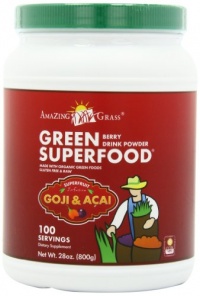 Amazing Grass Berry Green Superfood 100 Serving, 28-Ounce Container Amazing Grass Berry Green Superfood 100 Serving, 28-Ounce Container