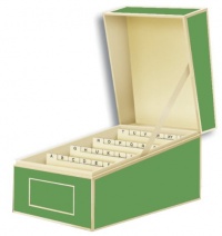 Semikolon A6 Index Card File Box, 4 x 6 Inches, Dividers A to Z, Lime Green (3220012) Semikolon A6 Index Card File Box, 4 x 6 Inches, Dividers A to Z, Lime Green (3220012)