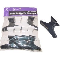 Soft'n Style Large Butterfly Clamps, 12 Count Soft'n Style Large Butterfly Clamps, 12 Count