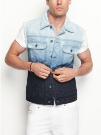 GUESS Dip-Dyed Denim Vest GUESS Dip-Dyed Denim Vest