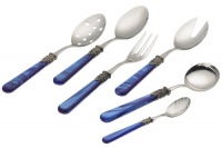 Rosanna Pearlized Blue Napoleon 6-Piece Hostess Set Rosanna Pearlized Blue Napoleon 6-Piece Hostess Set