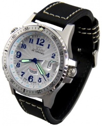 Xezo Mens Air Commando, 2nd Time Zone Swiss Made Divers Automatic Self-Wind Luxury Watch, Partial GMT Function Xezo Mens Air Commando, 2nd Time Zone Swiss Made Divers Automatic Self-Wind Luxury Watch, Partial GMT Function