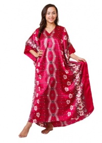 Up2date Fashion Satin Caftan, Classic Print, Style#Caf-67 Up2date Fashion Satin Caftan, Classic Print, Style#Caf-67