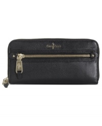 Going places? Bring along this posh, travel-ready wallet from Cole Haan that's the right reserve for all your riches. Luxe leather is adorned with shiny custom hardware, while the interior is outfitted with plenty of pockets and compartments. Going places? Bring along this posh, travel-ready wallet from Cole Haan that's the right reserve for all your riches. Luxe leather is adorned with shiny custom hardware, while the interior is outfitted with plenty of pockets and compartments.