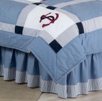 Come Sail Away Nautical Queen Kids Bed Skirt by Sweet Jojo Designs Come Sail Away Nautical Queen Kids Bed Skirt by Sweet Jojo Designs