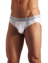 2(x)ist Mens Lift No Show Brief, White, Medium