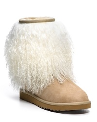 UGG® Australia's stylish cold weather boots with a genuine sheepskin cuff and lining to keep your feet cozy on the chilliest of days. UGG® Australia's stylish cold weather boots with a genuine sheepskin cuff and lining to keep your feet cozy on the chilliest of days.