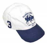 Polo Ralph Lauren Men Adjustable Double Pony Logo Hat (One Size, Off White/navy) Polo Ralph Lauren Men Adjustable Double Pony Logo Hat (One Size, Off White/navy)