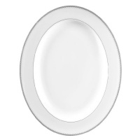 Monique Lhuillier for Royal Doulton Dentelle 13-1/2-Inch Platter, Medium Monique Lhuillier for Royal Doulton Dentelle 13-1/2-Inch Platter, Medium