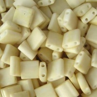 Cream Matte Tila Beads 7.2 Gram Tube By Miyuki Are a 2 Hole Flat Square Seed Bead 5x5mm 1.9mm Thick with .8mm Holes Cream Matte Tila Beads 7.2 Gram Tube By Miyuki Are a 2 Hole Flat Square Seed Bead 5x5mm 1.9mm Thick with .8mm Holes