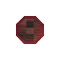 Couristan 0766/4981 Everest Hamptons/Red 7-Feet 10-Inch Octagon Rug Couristan 0766/4981 Everest Hamptons/Red 7-Feet 10-Inch Octagon Rug