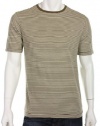 CR by Charter Club Room Teak Stripe Crew T-Shirt, Small