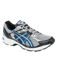 The eye-popping color scheme on this pair of men's running shoes isn't the only thing that sets it apart. A reputation for comfort, fit, and all-around functional support make the updated GEL-Equation men's sneakers from Asics the perfect shoe for runners seeking looks and performance in an easily affordable package. The eye-popping color scheme on this pair of men's running shoes isn't the only thing that sets it apart. A reputation for comfort, fit, and all-around functional support make the updated GEL-Equation men's sneakers from Asics the perfect shoe for runners seeking looks and performance in an easily affordable package.