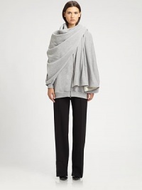 This dramatic sweatshirt style can be worn long, or artfully draped over the shoulders.Front zipLong sleeves with rib-knit cuffsKangaroo pocketsAsymmetrical hemlineAbout 29 from shoulder to hemCottonDry cleanMade in Italy of imported fabricModel shown is 5'11 (180cm) wearing US size Small. This dramatic sweatshirt style can be worn long, or artfully draped over the shoulders.Front zipLong sleeves with rib-knit cuffsKangaroo pocketsAsymmetrical hemlineAbout 29 from shoulder to hemCottonDry cleanMade in Italy of imported fabricModel shown is 5'11 (180cm) wearing US size Small.