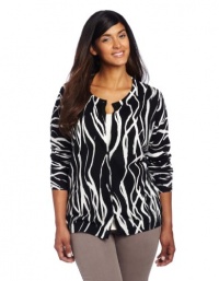 Jones New York Women's Plus Size Long Sleeve Cardigan