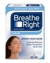 Breathe Right Nasal Strips, Large, Clear, 30-Count Boxes (Pack of 2)