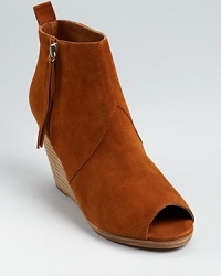 Dolce Vita Open Toe Booties - Paxx Suede Wedge Dolce Vita Open Toe Booties - Paxx Suede Wedge