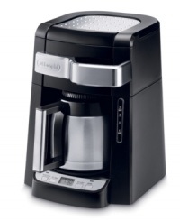 Entertain for hour after hour, serving guests rich, flavorful coffee kept in demand and warm in the double-walled 12-cup thermal glass carafe. Featuring a 24-hour programmable timer, this machine lets you plan ahead and always have a cup of joe in your hand when you need a pick-me-up. 1-year warranty. Model DCF2210TTC. Entertain for hour after hour, serving guests rich, flavorful coffee kept in demand and warm in the double-walled 12-cup thermal glass carafe. Featuring a 24-hour programmable timer, this machine lets you plan ahead and always have a cup of joe in your hand when you need a pick-me-up. 1-year warranty. Model DCF2210TTC.