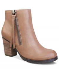 With a neat, swishy tassel and side zipper, Marc Fisher's Slant booties will add a trendy touch to your favorite outfit. With a neat, swishy tassel and side zipper, Marc Fisher's Slant booties will add a trendy touch to your favorite outfit.