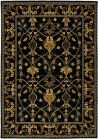 Karastan English Manor Collection William Morris Black 8'6 X 11'6 Karastan English Manor Collection William Morris Black 8'6 X 11'6