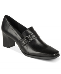 The structured silhouettes you've been waiting for. Life Stride's Sycamore booties have a squared toe and buckle detail along the vamp. The structured silhouettes you've been waiting for. Life Stride's Sycamore booties have a squared toe and buckle detail along the vamp.