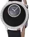 Stuhrling Original Women's 336.12151Set Vogue Audrey Radiant Swiss Quartz Black Mother-Of-Pearl Dial Watch Set