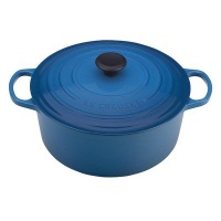 Le Creuset Signature Enameled Cast-Iron 7-1/4-Quart Round French Oven, Marseille Le Creuset Signature Enameled Cast-Iron 7-1/4-Quart Round French Oven, Marseille