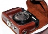 MegaGear Ever Ready Protective Leather Camera Case, Bag for Canon PowerShot G15 (Dark Brown)