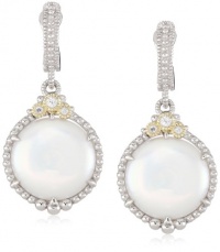 Judith Ripka Melange Melange Coin Pearl Earrings Judith Ripka Melange Melange Coin Pearl Earrings