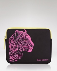 Instantly update your gadget with this Juicy Couture iPad case, crafted of durable neoprene. Instantly update your gadget with this Juicy Couture iPad case, crafted of durable neoprene.