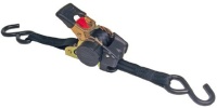 Erickson 34415 Pro Series Black Retractable Ratcheting Tie-Down Strap (Pack of 2, 1 x 10')