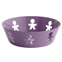 Whether for fruit or just being used as a beautiful centerpiece, this contemporary round basket in steel colored with epoxy resin in pop violet is perfect for any living room or kitchen. Designed by King-Kong. Whether for fruit or just being used as a beautiful centerpiece, this contemporary round basket in steel colored with epoxy resin in pop violet is perfect for any living room or kitchen. Designed by King-Kong.