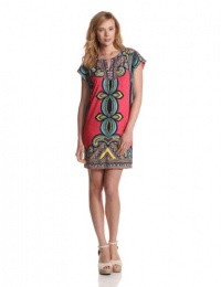 laundry BY SHELLI SEGAL Women's T-Body Drop Sleeve Printed Dress