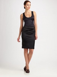 Luxe silk satin with a hint of stretch, tailored in a classic tank silhouette.ScoopneckSleeveless94% silk/6% elastaneDry cleanImportedModel shown is 5'10½ (177cm) wearing US size 4. Luxe silk satin with a hint of stretch, tailored in a classic tank silhouette.ScoopneckSleeveless94% silk/6% elastaneDry cleanImportedModel shown is 5'10½ (177cm) wearing US size 4.