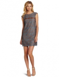 Suzi Chin Women's Lace Cap Sleeve Dress Suzi Chin Women's Lace Cap Sleeve Dress