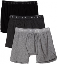HUGO BOSS Men's Cotton Open Vent Boxer Brief 3 Pack HUGO BOSS Men's Cotton Open Vent Boxer Brief 3 Pack