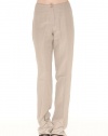 Armani Collezioni BEIGE Linen Pants Trousers, 8, Beige