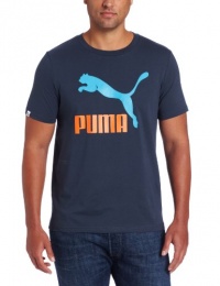 PUMA Men's Me Vintage No.1 Logo Tee, Midnight Navy, Large PUMA Men's Me Vintage No.1 Logo Tee, Midnight Navy, Large