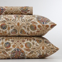An exotic array of pattern and texture - from rustic tile prints to subtle tone-on-tone woven jacquard - is designed in a palette of soft neutrals with hints of color to create a look of bold bohemian romance perfect for any home. An exotic array of pattern and texture - from rustic tile prints to subtle tone-on-tone woven jacquard - is designed in a palette of soft neutrals with hints of color to create a look of bold bohemian romance perfect for any home.