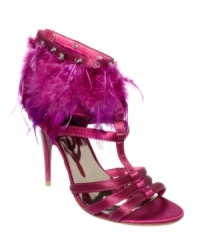 Let the good times roll. Between the feathers, rhinestones, and studs of the Ciera Feather sandals by A.B.S., you'll never want the fun times to end. Let the good times roll. Between the feathers, rhinestones, and studs of the Ciera Feather sandals by A.B.S., you'll never want the fun times to end.