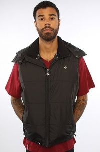 LRG Core Collection The Core Collection Puffy Vest in Black LRG Core Collection The Core Collection Puffy Vest in Black