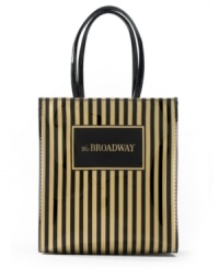 A Southern California staple lives on with this sophisticated striped lunch tote, the ideal companion for meals on the go. Known for being ahead of the times, The Broadway always pushed new trends, like women's slacks, into the forefront of fashion. The flagship store served the Los Angeles rich and famous and was synonymous with all the glory of Hollywood. A Southern California staple lives on with this sophisticated striped lunch tote, the ideal companion for meals on the go. Known for being ahead of the times, The Broadway always pushed new trends, like women's slacks, into the forefront of fashion. The flagship store served the Los Angeles rich and famous and was synonymous with all the glory of Hollywood.
