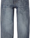 Levi's Boys 2-7 Slim Straight Blurred Jean, Blurred, 6R