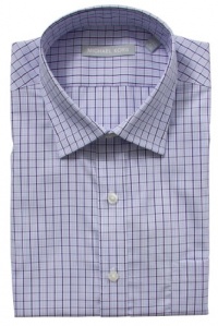 Michael Kors Non-Iron Dress Shirt - Sky Blue Check Michael Kors Non-Iron Dress Shirt - Sky Blue Check