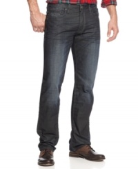 These jeans from Buffalo David Bitton update your denim style with hip whiskering and a modern slim fit. These jeans from Buffalo David Bitton update your denim style with hip whiskering and a modern slim fit.