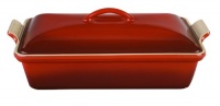 Le Creuset Heritage Stoneware 12-by-9-Inch Covered Rectangular Dish, Cherry Le Creuset Heritage Stoneware 12-by-9-Inch Covered Rectangular Dish, Cherry