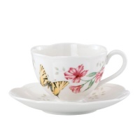 Lenox Butterfly Meadow Tiger Swallowtail Cup and Saucer Set Lenox Butterfly Meadow Tiger Swallowtail Cup and Saucer Set