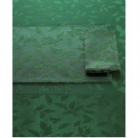 Lenox Holly Damask 52-by-70-Inch Tablecloth, Green Lenox Holly Damask 52-by-70-Inch Tablecloth, Green