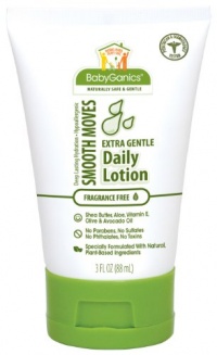 Babyganics Smooth Moves, Extra Gentle Daily Lotion, Fragrance Free, 3-Ounce (Pack of 3) Babyganics Smooth Moves, Extra Gentle Daily Lotion, Fragrance Free, 3-Ounce (Pack of 3)